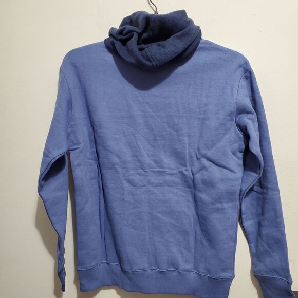 Champion Womens Sz Medium Color Block Fleece Hoodie sea blue/NAVY NWT - Picture 6 of 9